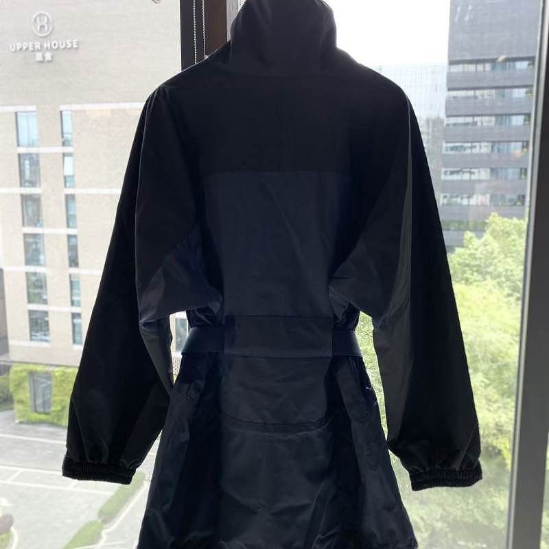 Prada Prada Navy Black Belted Jacket Size 36 Size XS / US 0-2 / IT 36-38 - 2 Thumbnail