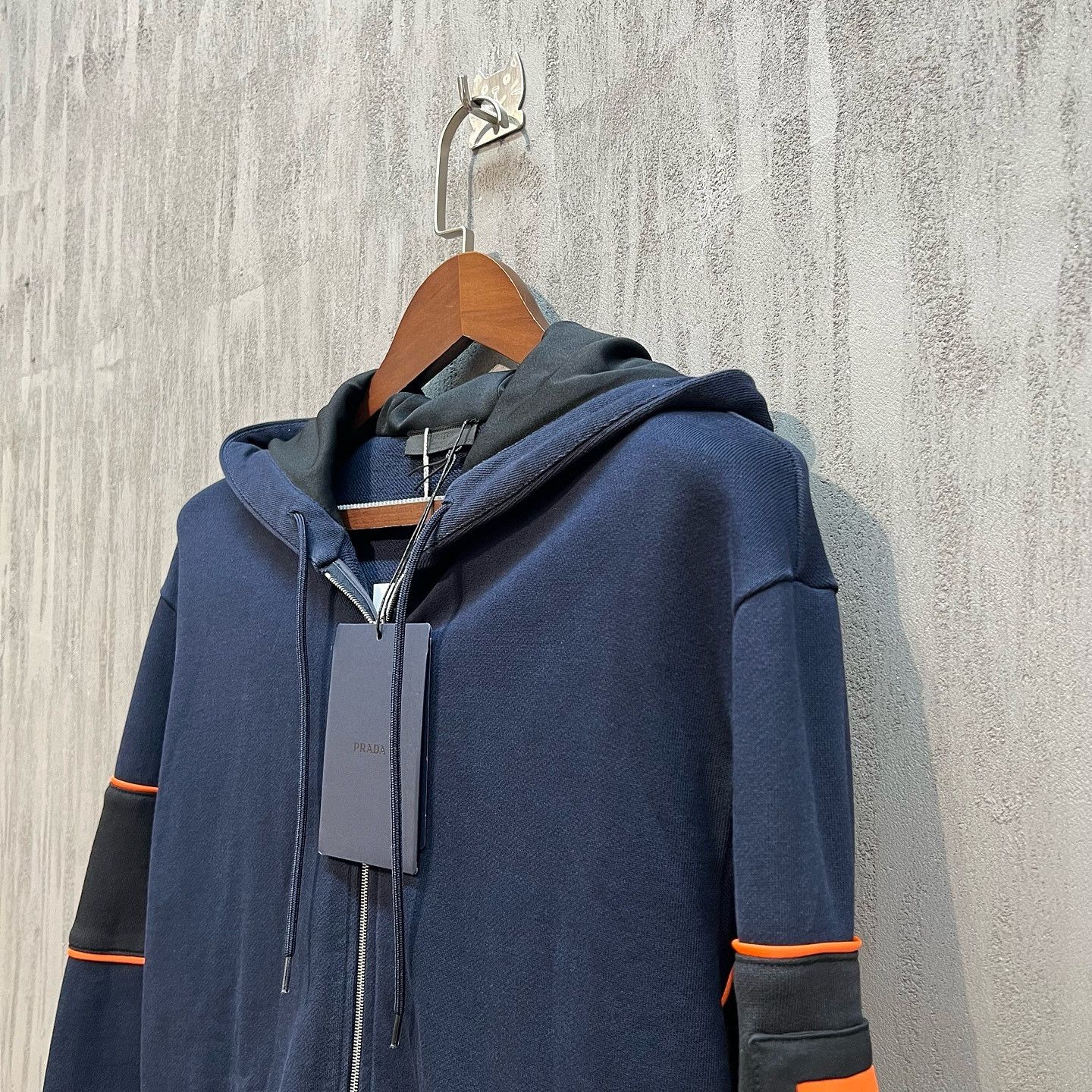 Prada Prada Zip Up Hoodie Blue Size M Size US M / EU 48-50 / 2 - 5 Thumbnail