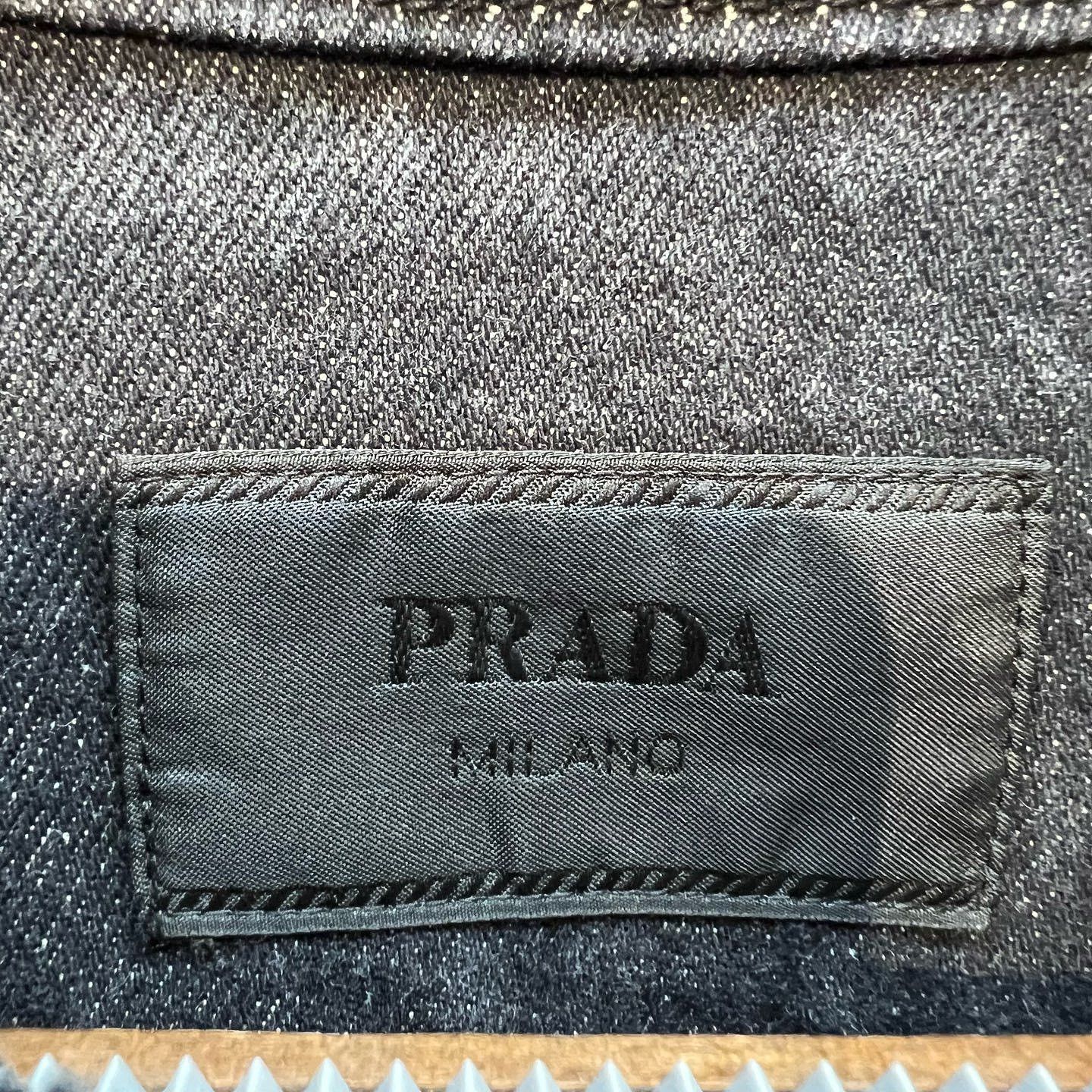 Prada Prada Triangle Logo Denim Jacket Size XL Size US XL / EU 56 / 4 - 3 Thumbnail