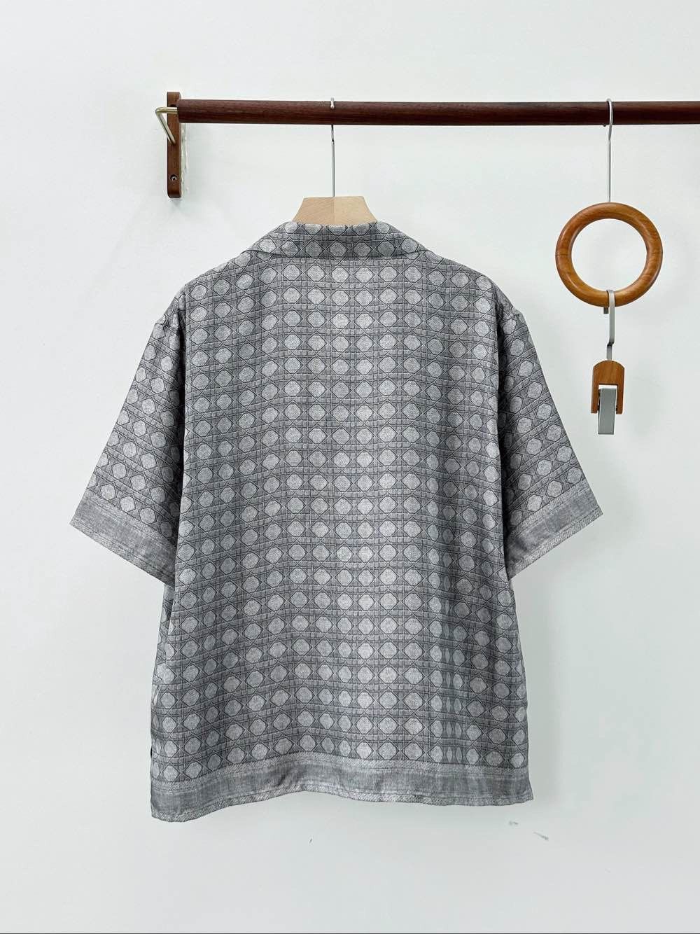 Dior Dior Patterned Silk Short Sleeve Shirt Size S Size US S / EU 44-46 / 1 - 2 Thumbnail