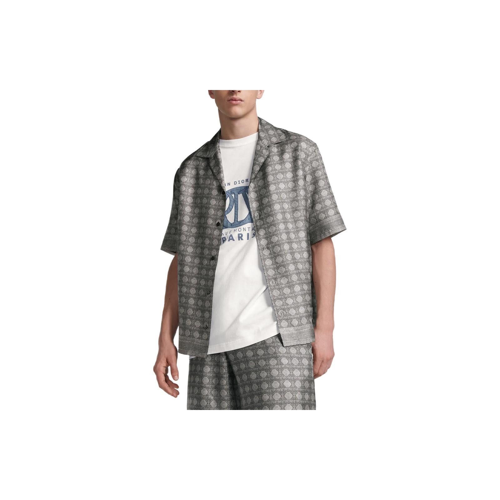Dior Dior Patterned Silk Short Sleeve Shirt Size S Size US S / EU 44-46 / 1 - 7 Thumbnail