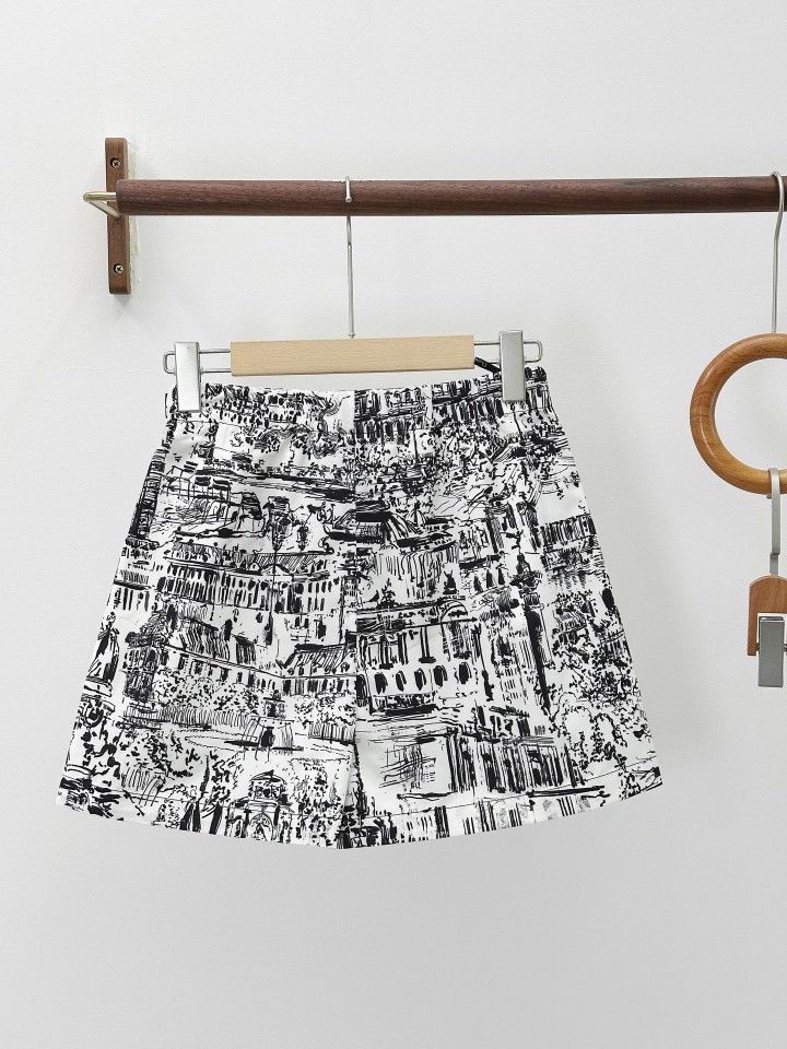 Dior Dior Scenic Print Skorts Size 36 Size 26" / US 2 / IT 38 - 2 Thumbnail