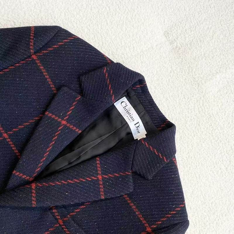Dior Dior Checked Wool Blazer Size 34 Size XS / US 0-2 / IT 36-38 - 3 Thumbnail