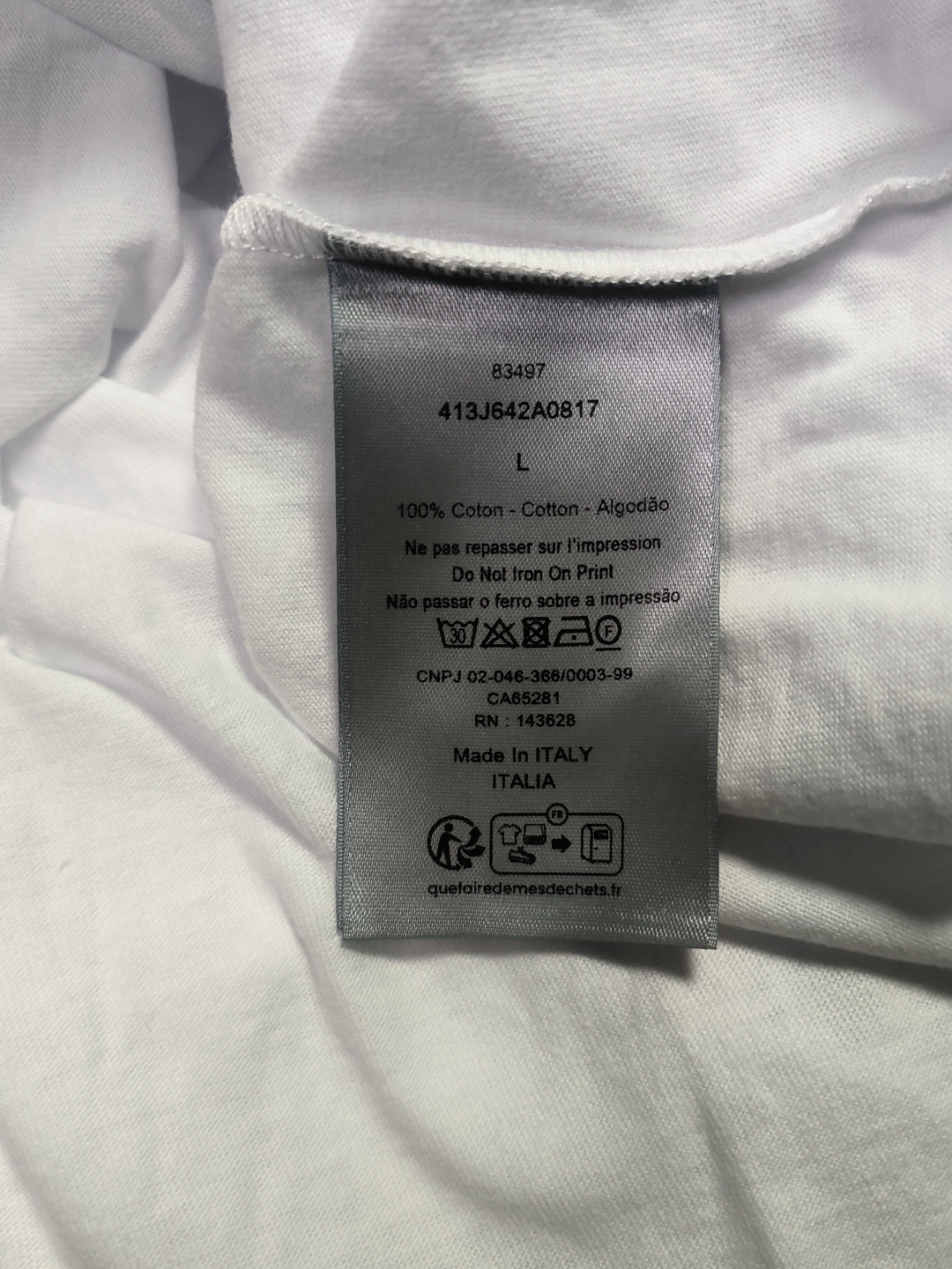 Dior DIOR Logo Print Long Sleeve T-Shirt Size L Size US L / EU 52-54 / 3 - 4 Thumbnail