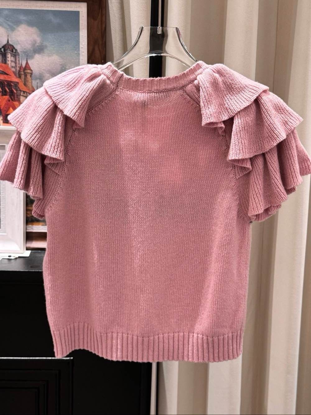 Dior Christian Dior Ruffled Star Logo Cashmere Sweater Size FR 40 Size M / US 6-8 / IT 42-44 - 2 Thumbnail