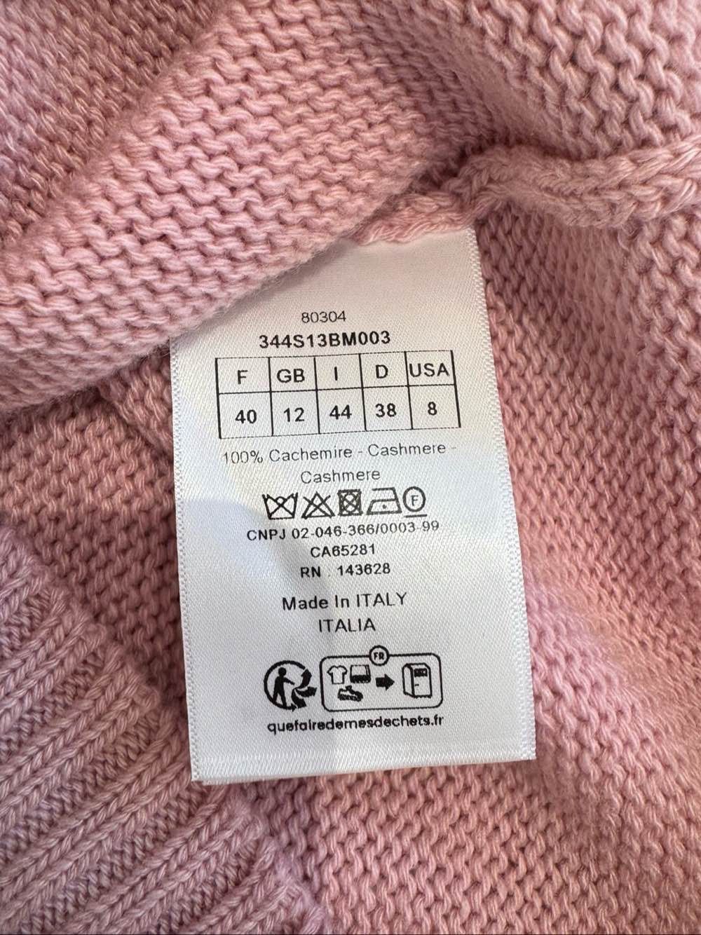 Dior Christian Dior Ruffled Star Logo Cashmere Sweater Size FR 40 Size M / US 6-8 / IT 42-44 - 4 Thumbnail