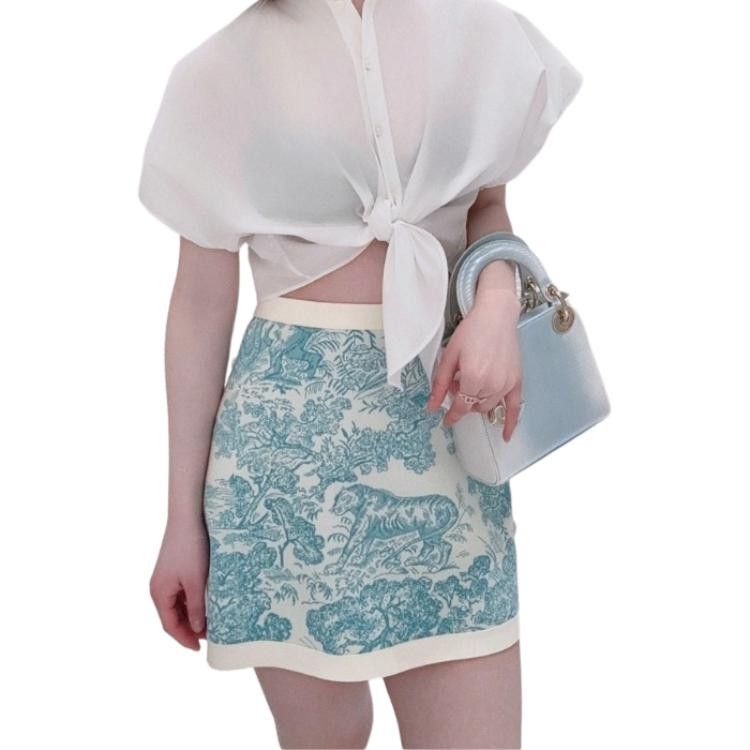 Dior Dior Toile de Jouy Mini Skirt Size 36 Size 26" / US 2 / IT 38 - 5 Thumbnail