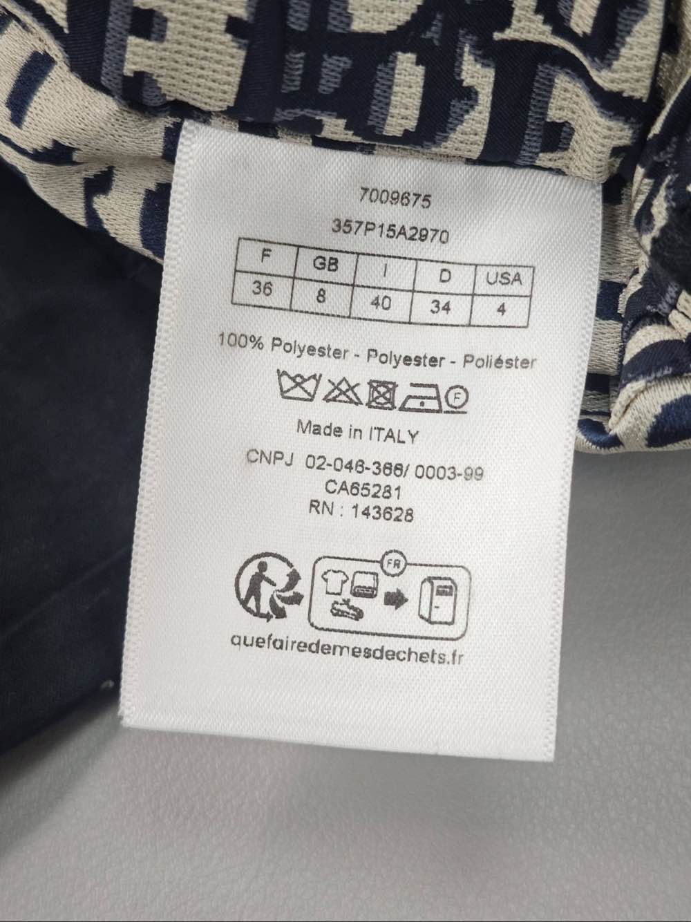 Dior Dior Oblique Print Skort Size 36 Size 26" / US 2 / IT 38 - 4 Thumbnail