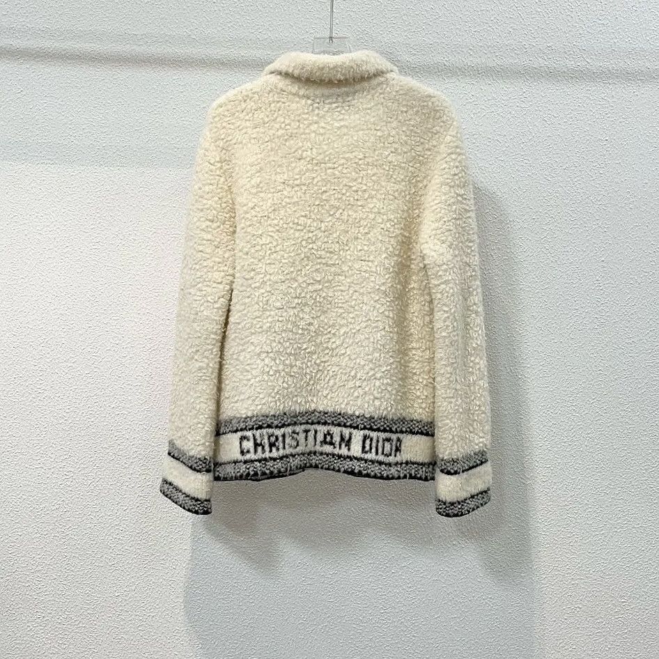 Dior Dior Teddy Wool Blend Logo Jacket Size M Size M / US 6-8 / IT 42-44 - 2 Thumbnail