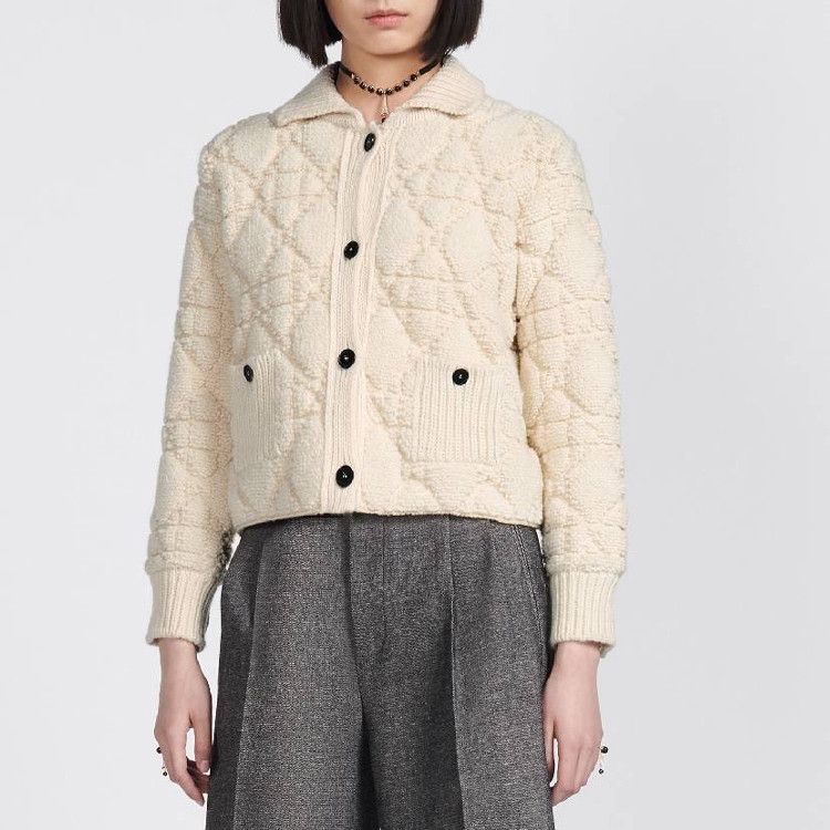 Dior Dior Quilted Cannage Knit Cardigan Size 36 Size XS / US 0-2 / IT 36-38 - 9 Thumbnail
