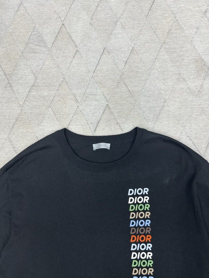 Dior Dior Vertical Logo Long Sleeve T-Shirt Size S Size US S / EU 44-46 / 1 - 5 Thumbnail