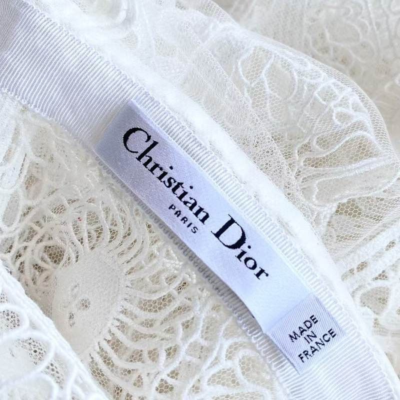 Dior Christian Dior White Lace Midi Dress Size 36 Size XS / US 0-2 / IT 36-38 - 3 Thumbnail