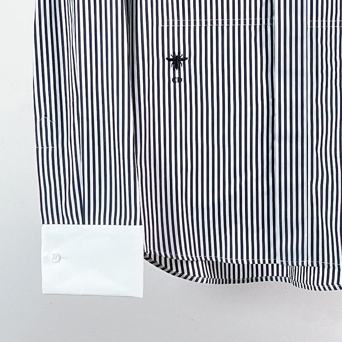 Dior Dior Bee Embroidery Striped Shirt Size 34 Size XS / US 0-2 / IT 36-38 - 5 Thumbnail