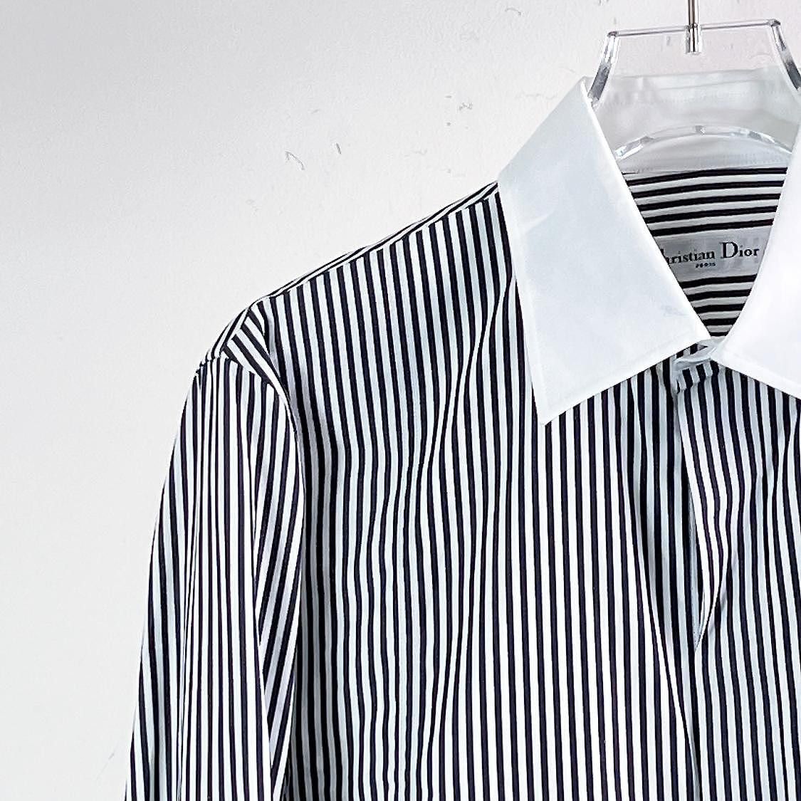 Dior Dior Bee Embroidery Striped Shirt Size 34 Size XS / US 0-2 / IT 36-38 - 6 Thumbnail