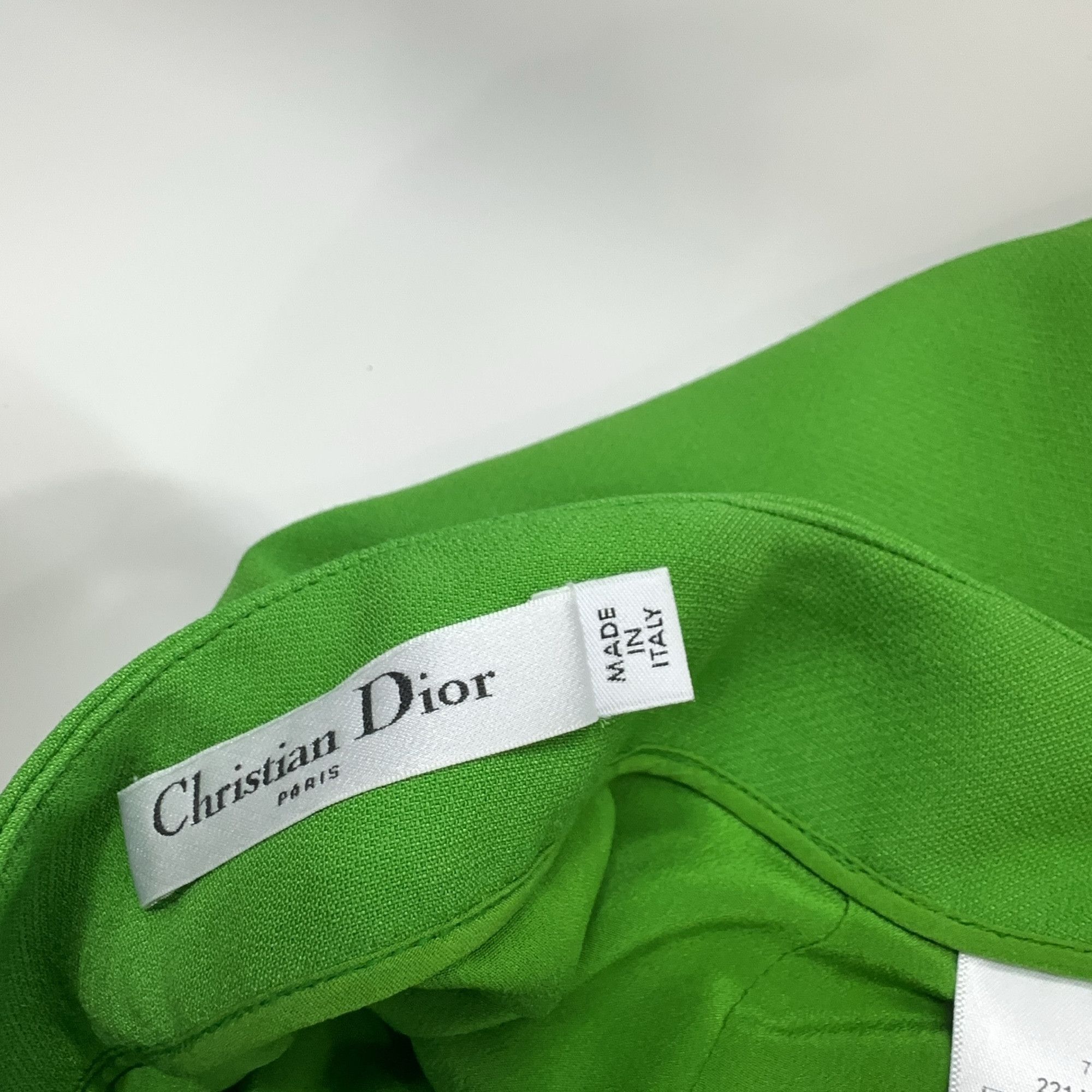 Dior Christian Dior Green Mini Skirt Size 36 Size 26" / US 2 / IT 38 - 5 Thumbnail