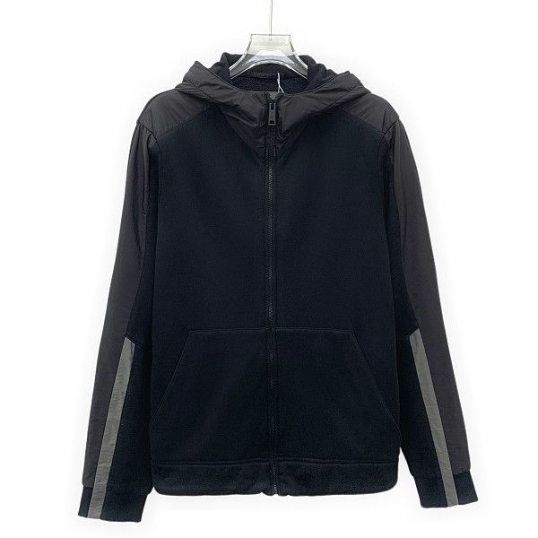 Prada Prada Nylon Panel Zip-Up Hoodie Size S Size US S / EU 44-46 / 1 - 7 Thumbnail