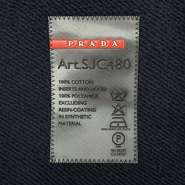Prada Prada Nylon Panel Zip-Up Hoodie Size S Size US S / EU 44-46 / 1 - 3 Thumbnail