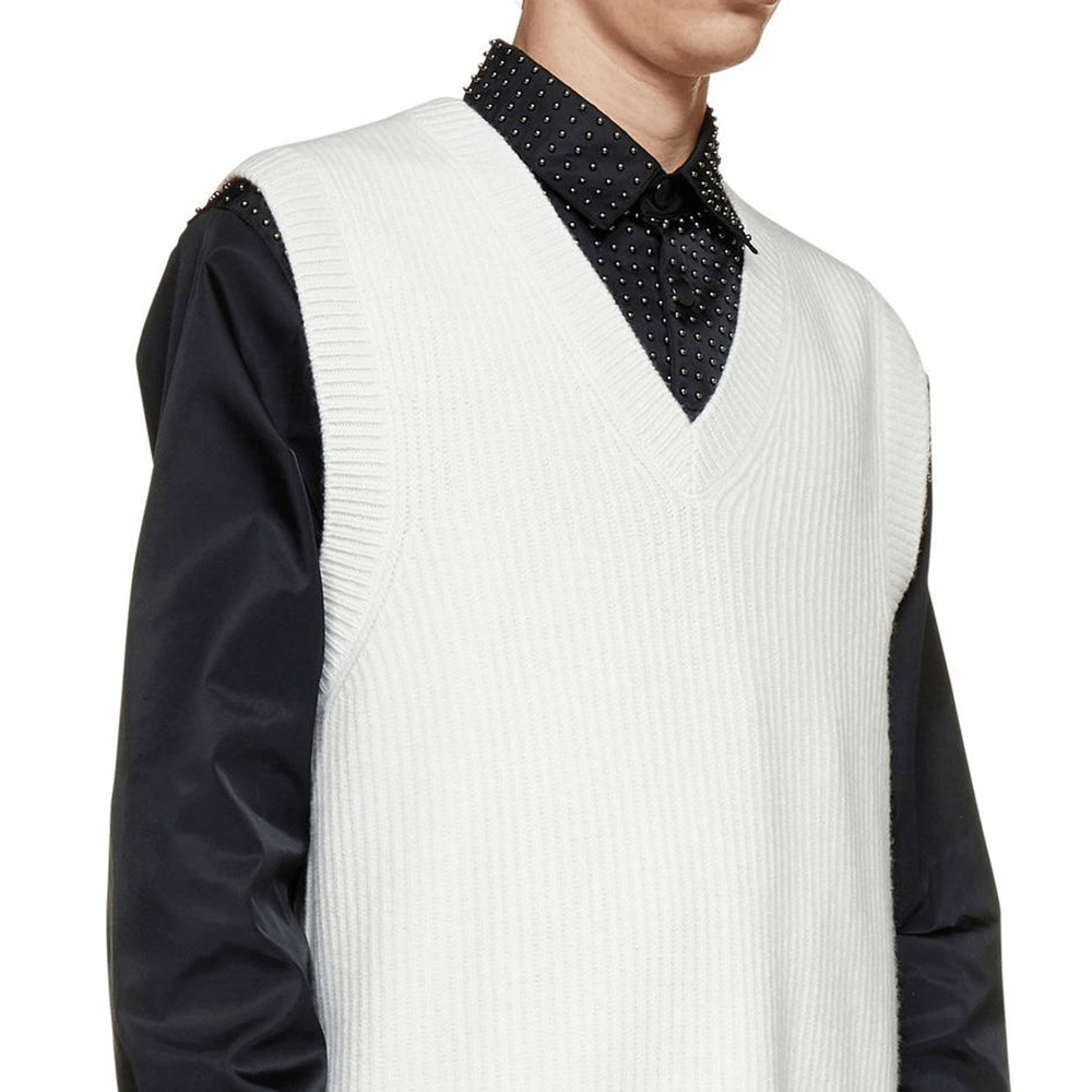 Prada Prada Wool Cashmere V-Neck Sweater Vest Size M Size US M / EU 48-50 / 2 - 12 Thumbnail