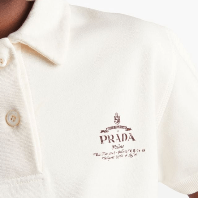 Prada Prada Logo Print Polo Shirt Size XS Size XS / US 0-2 / IT 36-38 - 7 Thumbnail