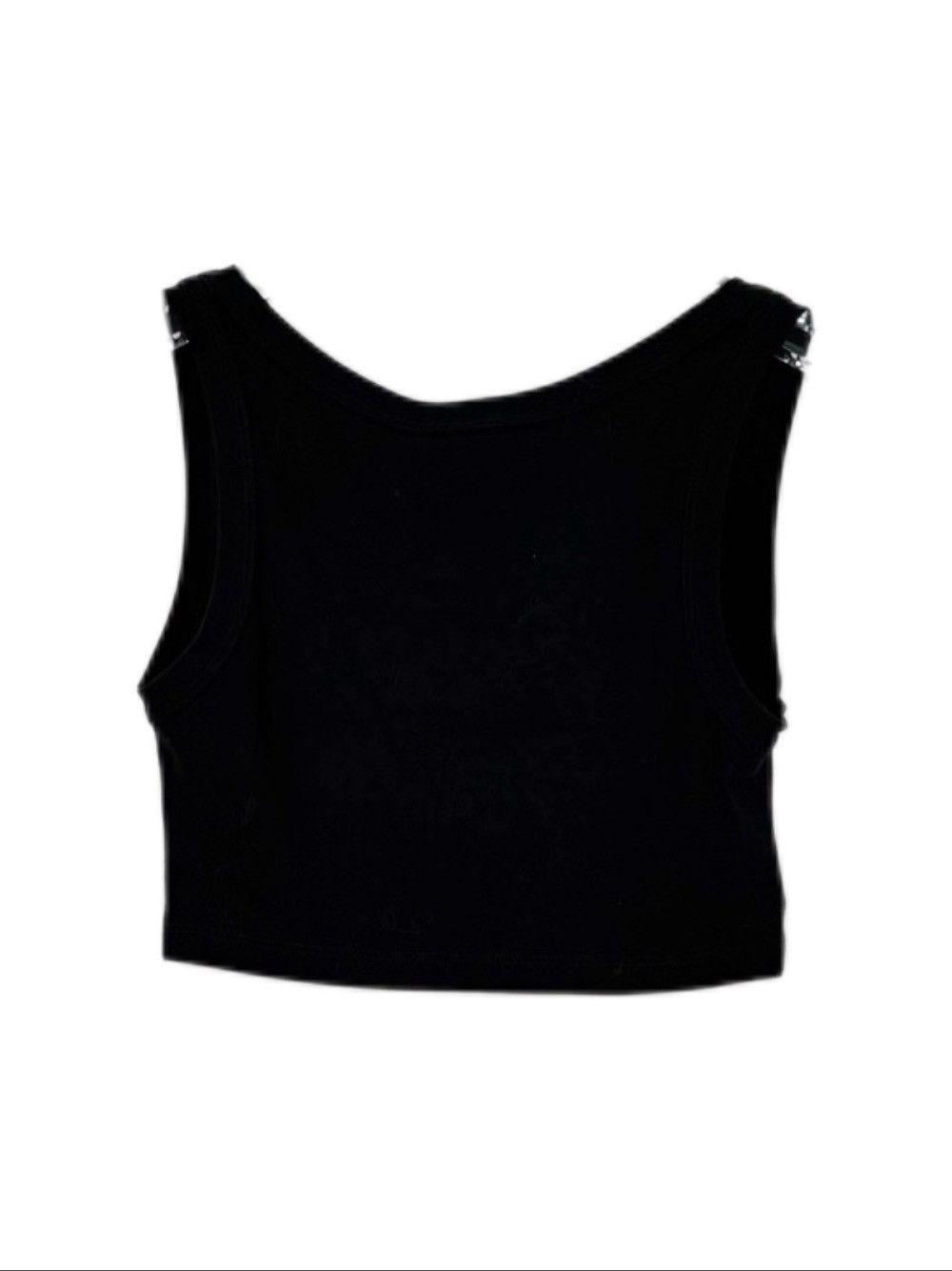 Prada Prada Logo Triangle Tank Crop Top Size 38 Size XS / US 0-2 / IT 36-38 - 2 Thumbnail