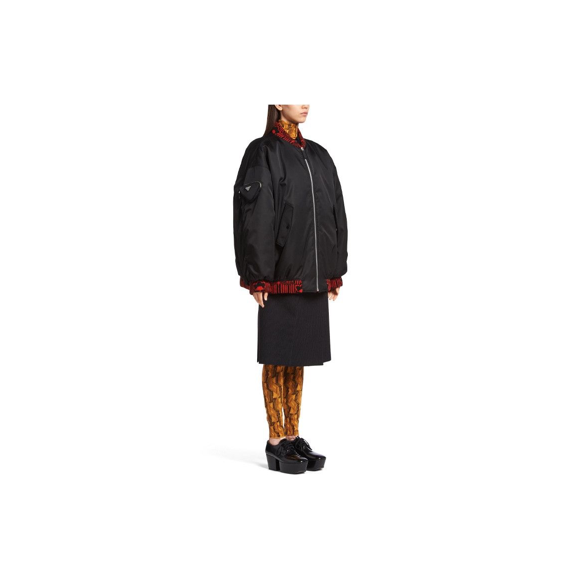 Prada Prada Jacquard Trim Bomber Jacket Size S Size S / US 4 / IT 40 - 8 Thumbnail