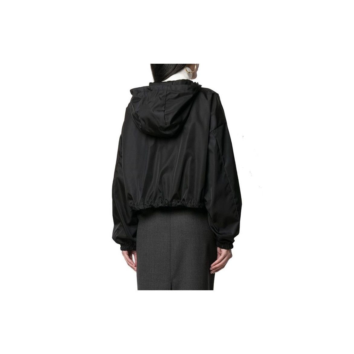 Prada Prada Hooded Logo Zip Jacket Size 42 Size M / US 6-8 / IT 42-44 - 9 Thumbnail