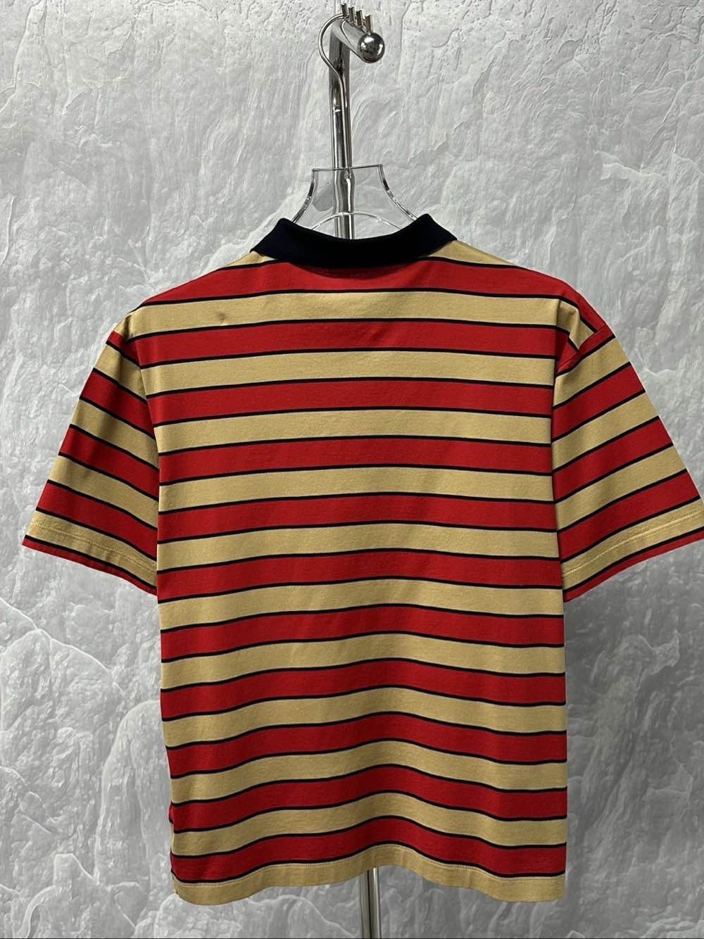 Prada Prada Striped Cotton Polo Shirt Size M Size US M / EU 48-50 / 2 - 2 Thumbnail