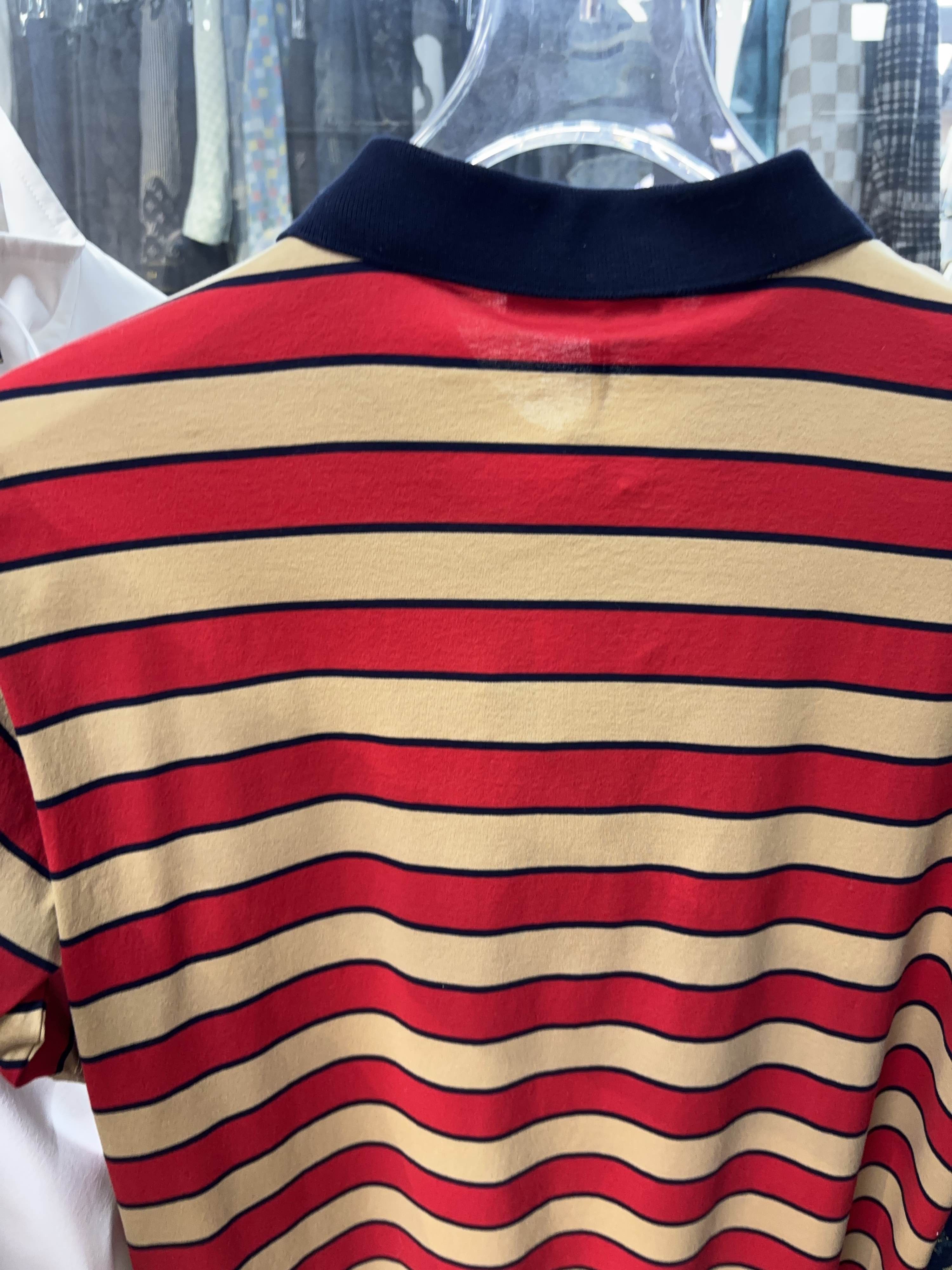 Prada Prada Striped Cotton Polo Shirt Size M Size US M / EU 48-50 / 2 - 10 Thumbnail