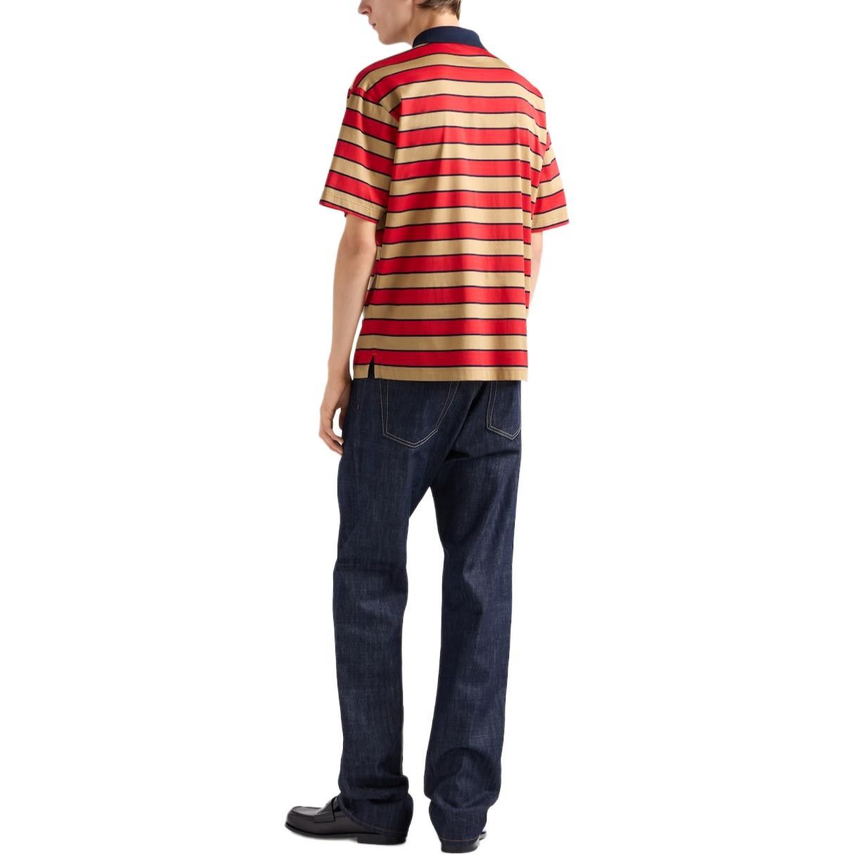 Prada Prada Striped Cotton Polo Shirt Size M Size US M / EU 48-50 / 2 - 12 Thumbnail