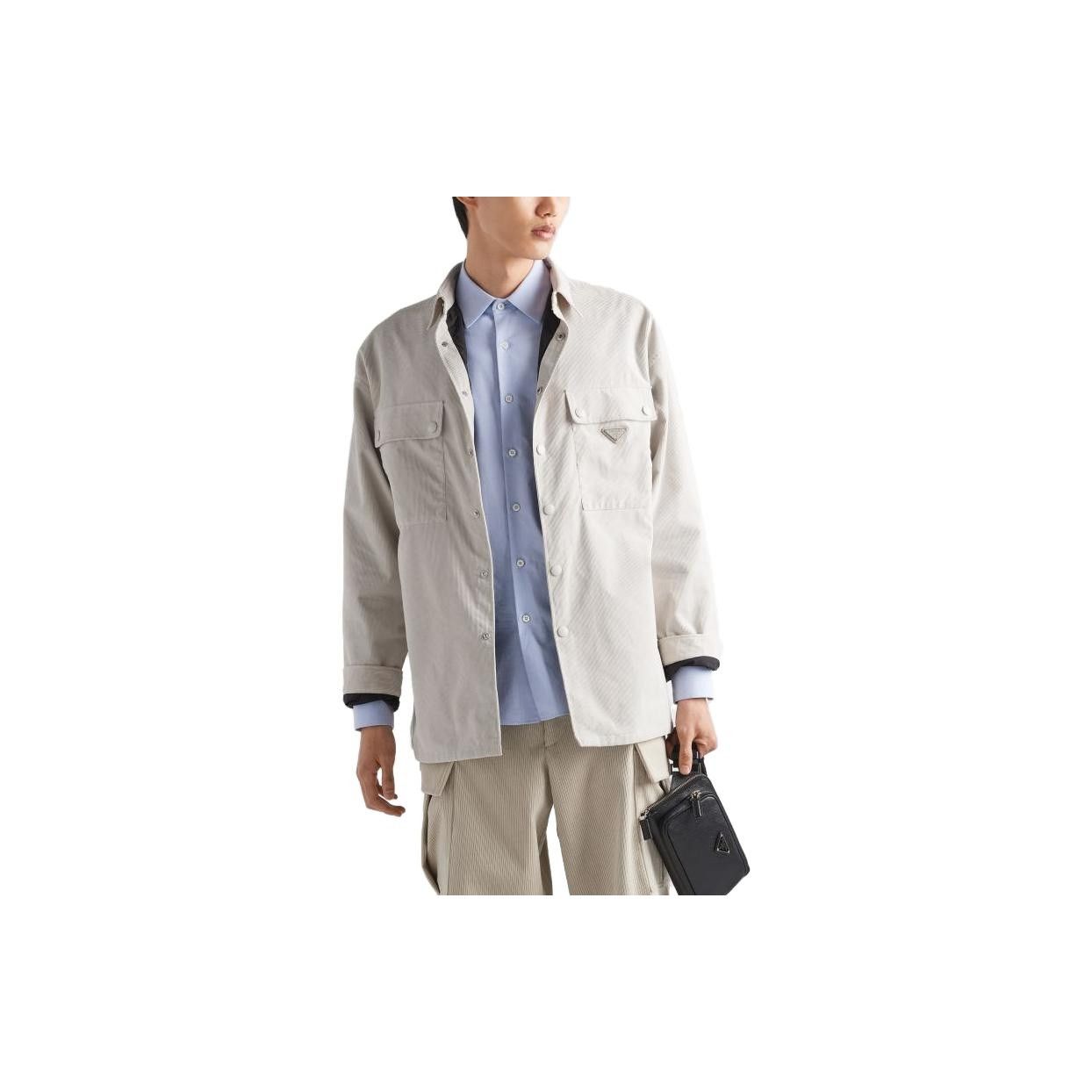 Prada Prada Logo Corduroy Shirt Size S Size US S / EU 44-46 / 1 - 11 Thumbnail