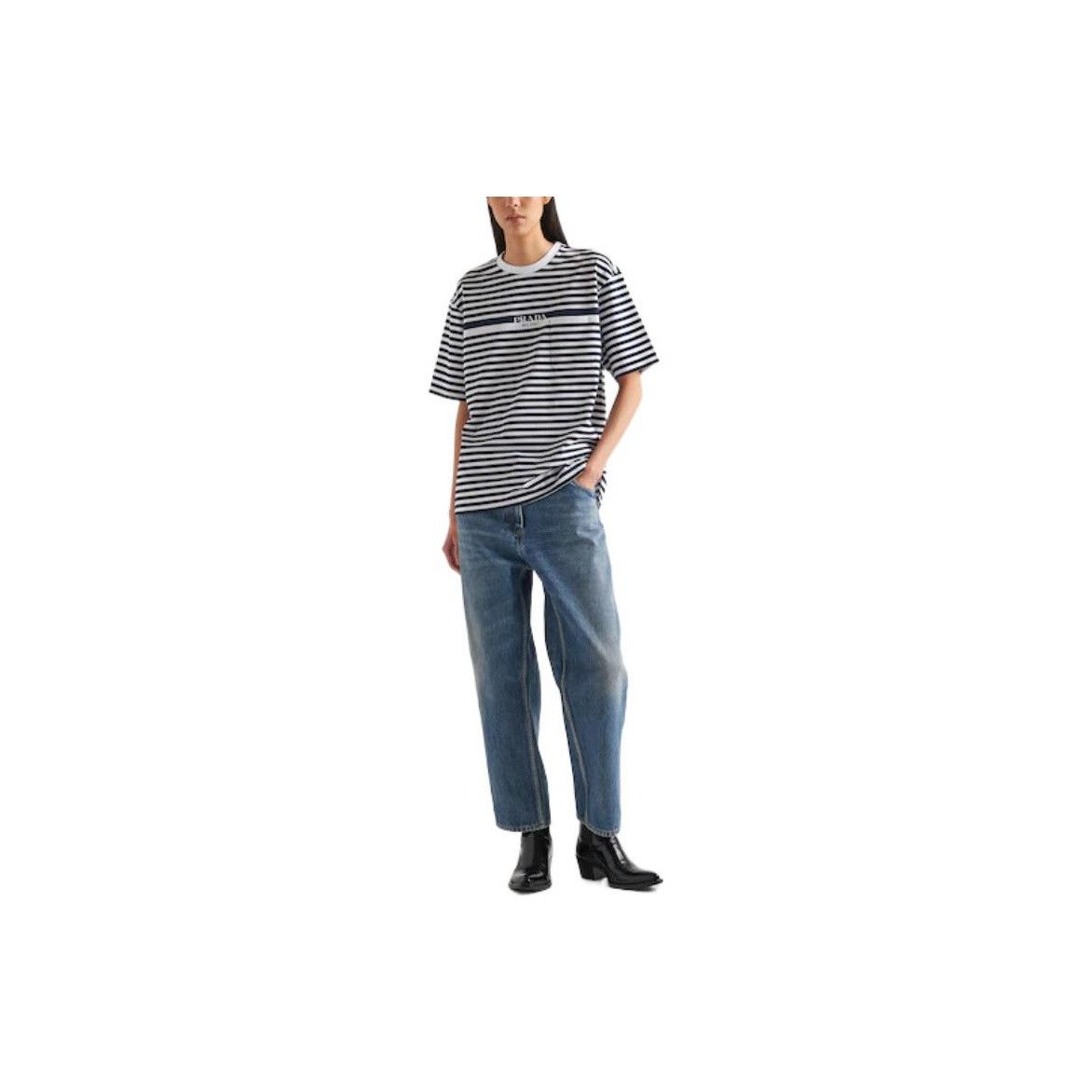 Prada Prada Logo Stripe T-Shirt Size S Size S / US 4 / IT 40 - 7 Thumbnail