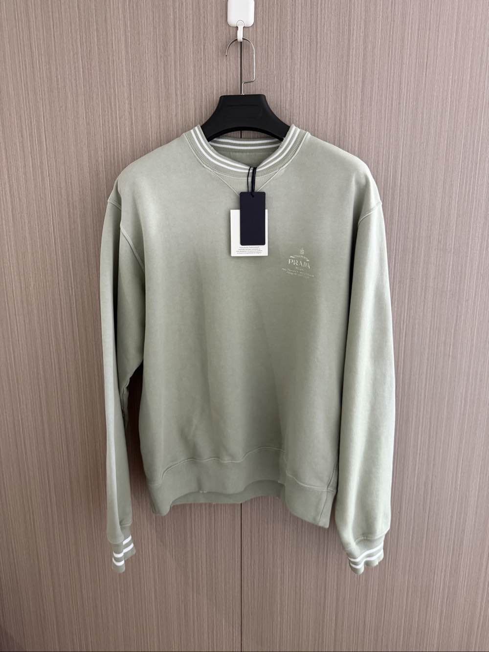 Prada Prada Logo Sweatshirt Green Size M Size US M / EU 48-50 / 2 - 8 Thumbnail