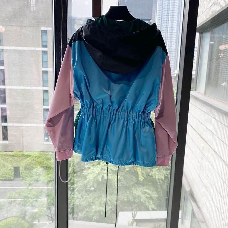 Prada Prada Colorblock Nylon Hooded Jacket Size 38 Size XS / US 0-2 / IT 36-38 - 2 Thumbnail