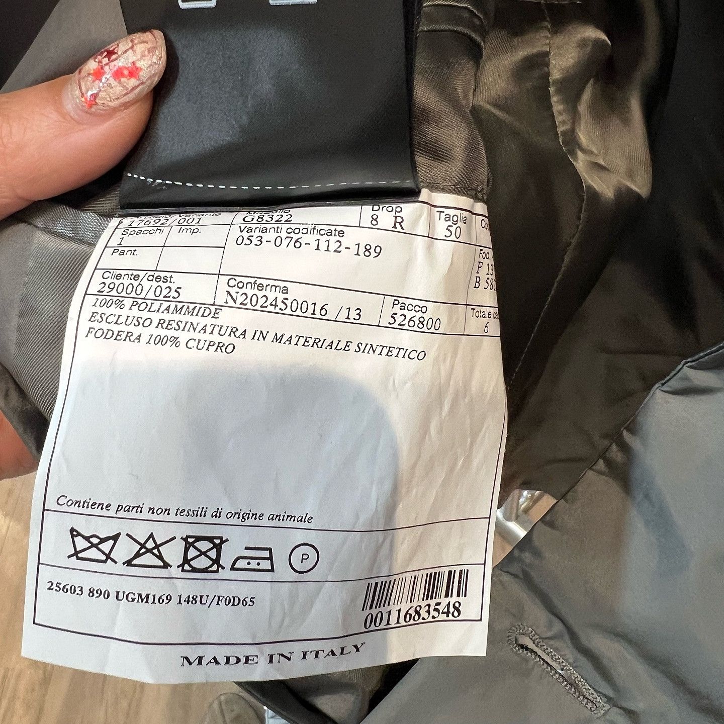 Prada Prada Grey Nylon Blazer Size 50 Size 40R - 4 Thumbnail