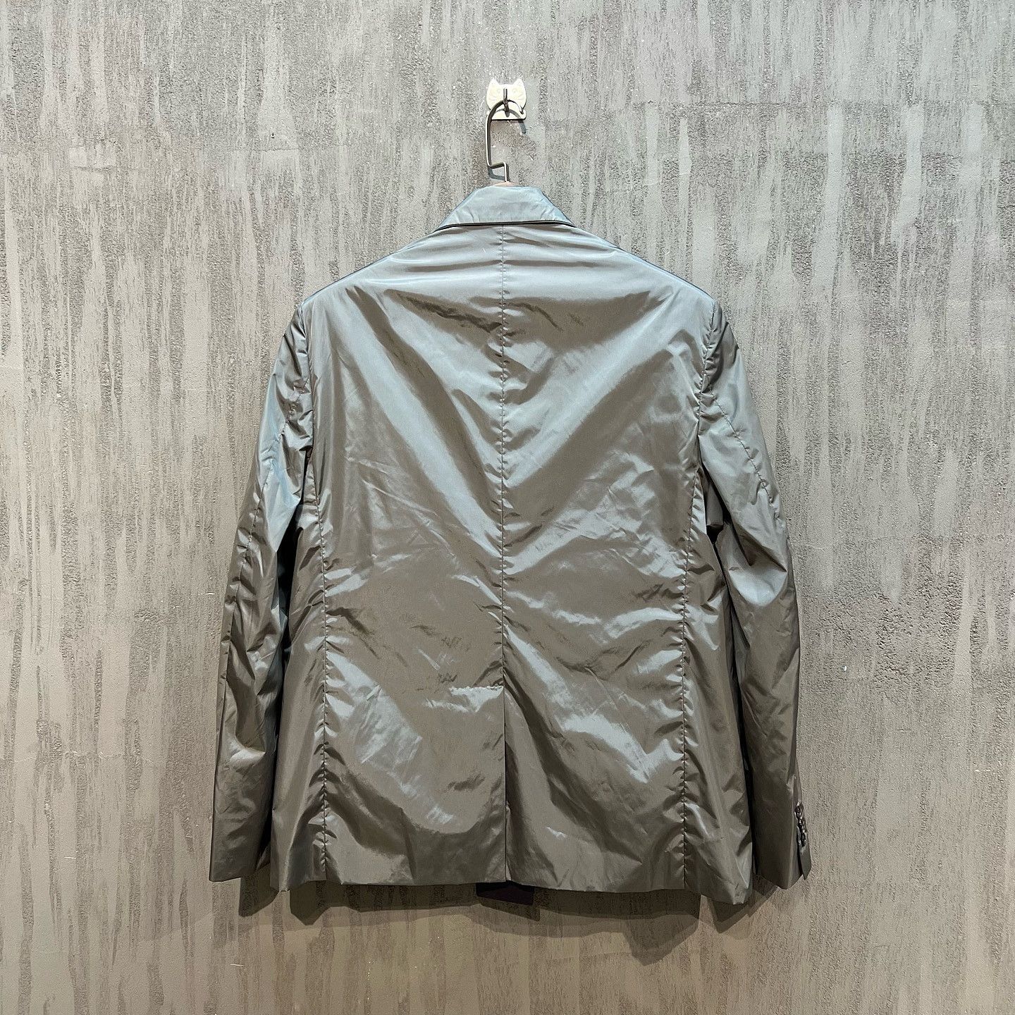 Prada Prada Grey Nylon Blazer Size 50 Size 40R - 2 Thumbnail