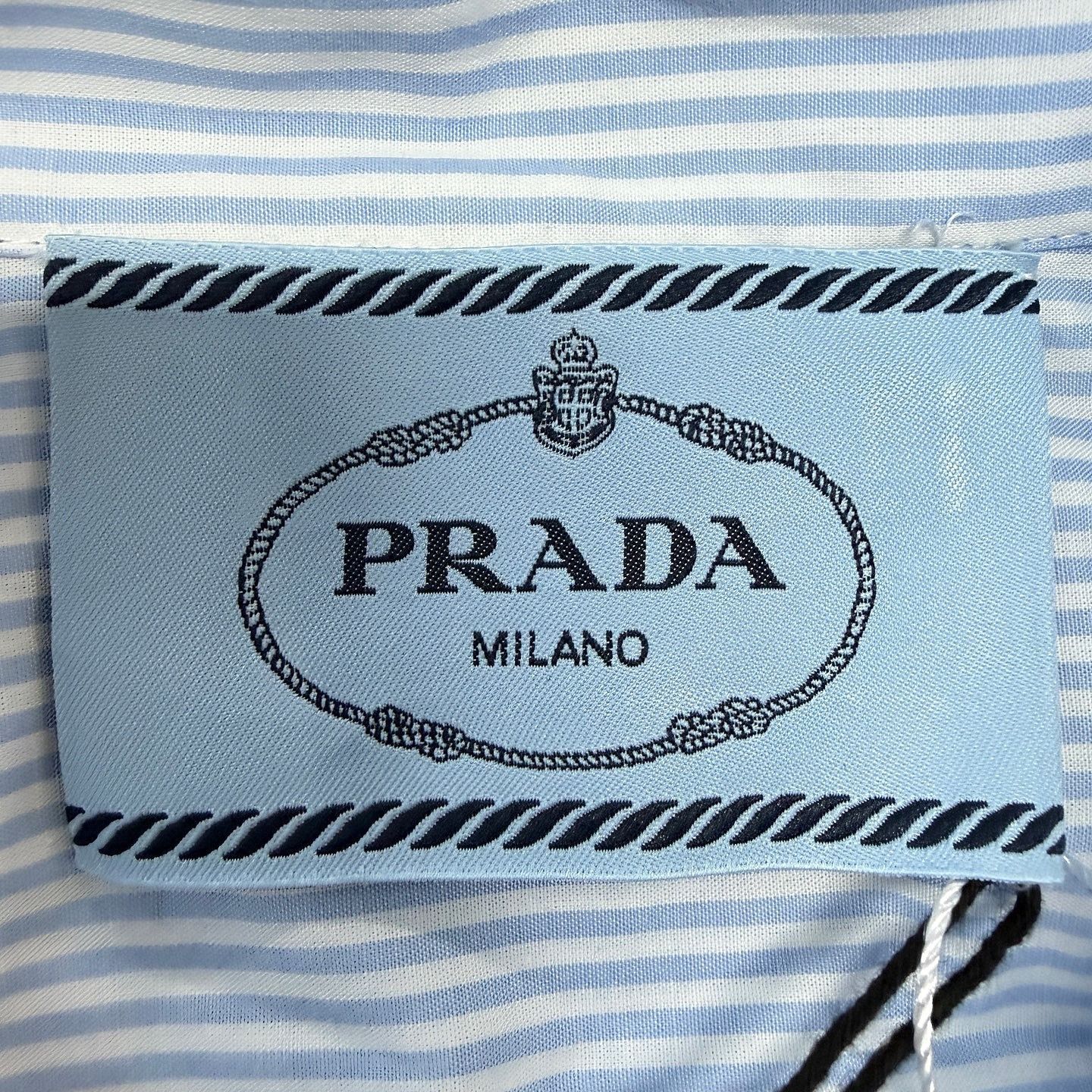 Prada Prada Striped Cotton Shirt Dress Size 38 Size XS / US 0-2 / IT 36-38 - 3 Thumbnail