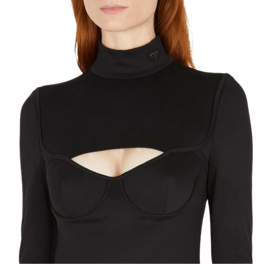 Prada Prada Cutout Long Sleeve Mini Dress Size 38 Size XS / US 0-2 / IT 36-38 - 12 Thumbnail
