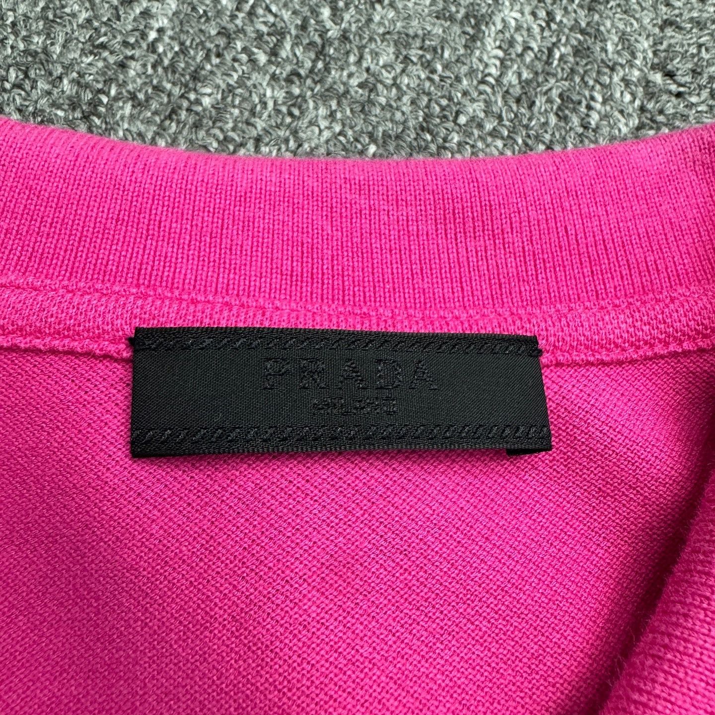 Prada PRADA Pink Cotton Polo Shirt XL Size US XL / EU 56 / 4 - 3 Thumbnail