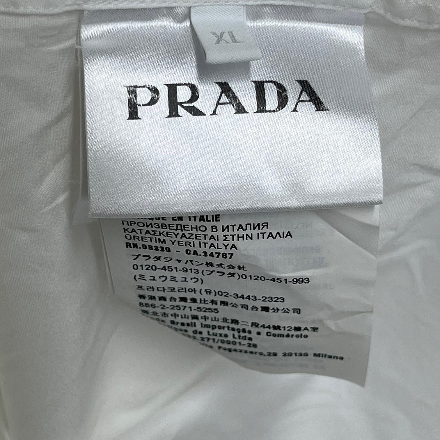 Prada Prada Letter Print Button Up Shirt XL Size US XL / EU 56 / 4 - 4 Thumbnail