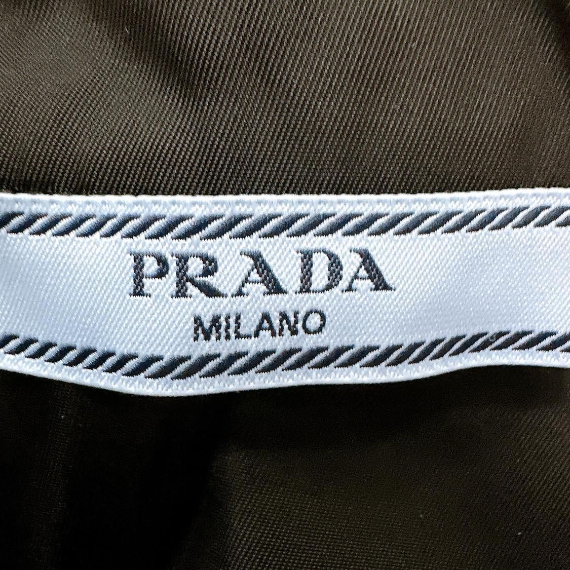 Prada Prada Logo Patch Hooded Button Up Size 38 Size XS / US 0-2 / IT 36-38 - 3 Thumbnail