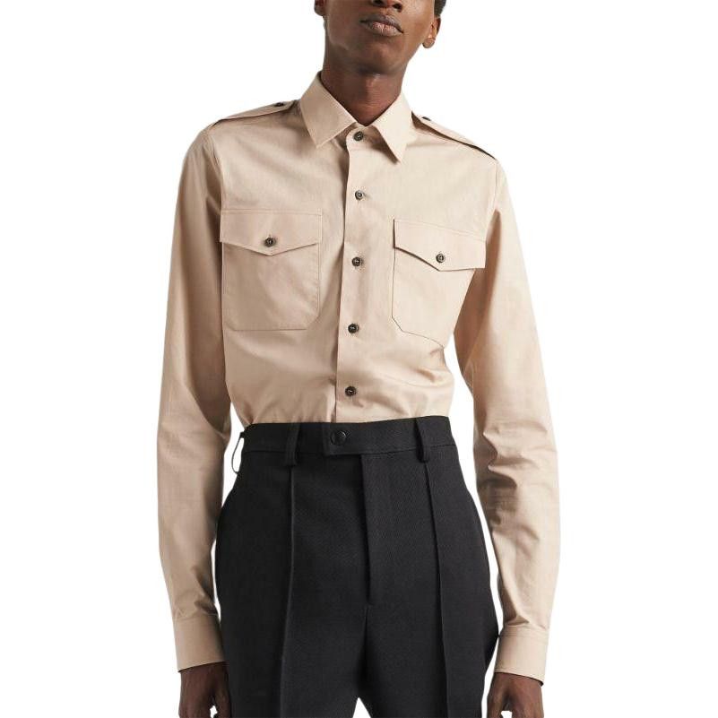 Prada Prada Military Cotton Button Up Shirt Size M Size US M / EU 48-50 / 2 - 5 Thumbnail
