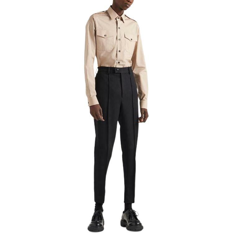 Prada Prada Military Cotton Button Up Shirt Size M Size US M / EU 48-50 / 2 - 6 Thumbnail