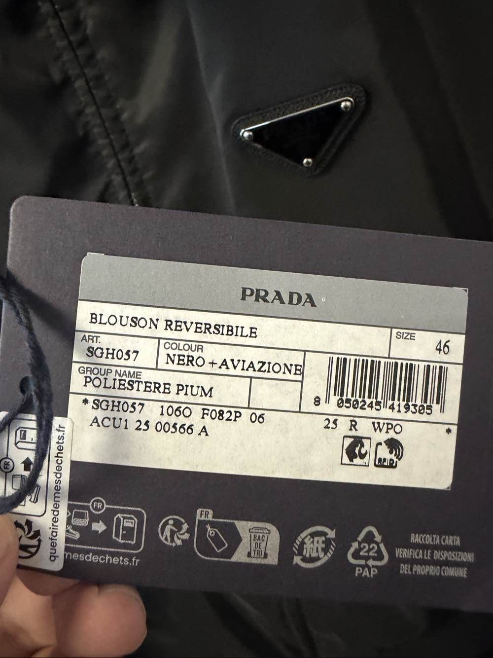 Prada Prada Reversible Blouson Jacket Size S Size US S / EU 44-46 / 1 - 5 Thumbnail