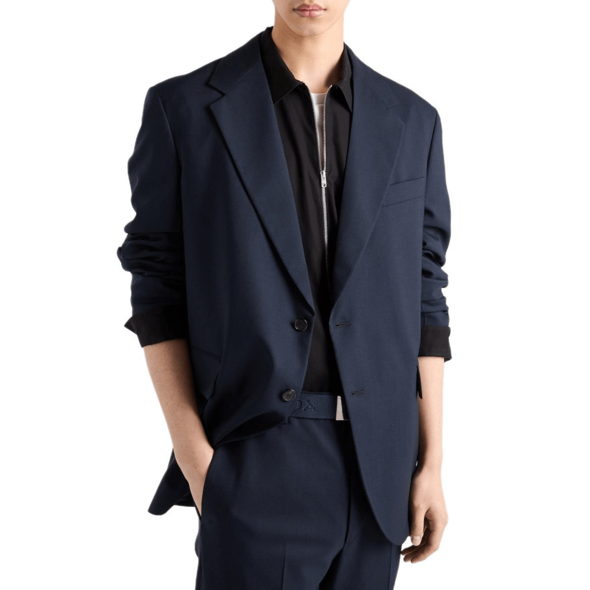 Prada Prada Zip-Up Cotton Shirt Size L Size US L / EU 52-54 / 3 - 8 Thumbnail