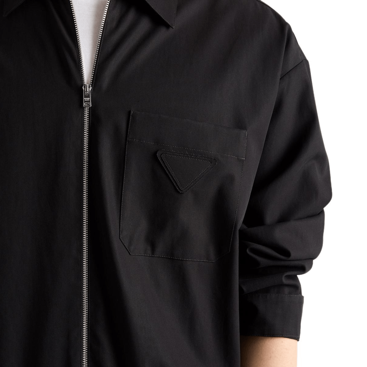 Prada Prada Zip-Up Cotton Shirt Size L Size US L / EU 52-54 / 3 - 10 Thumbnail