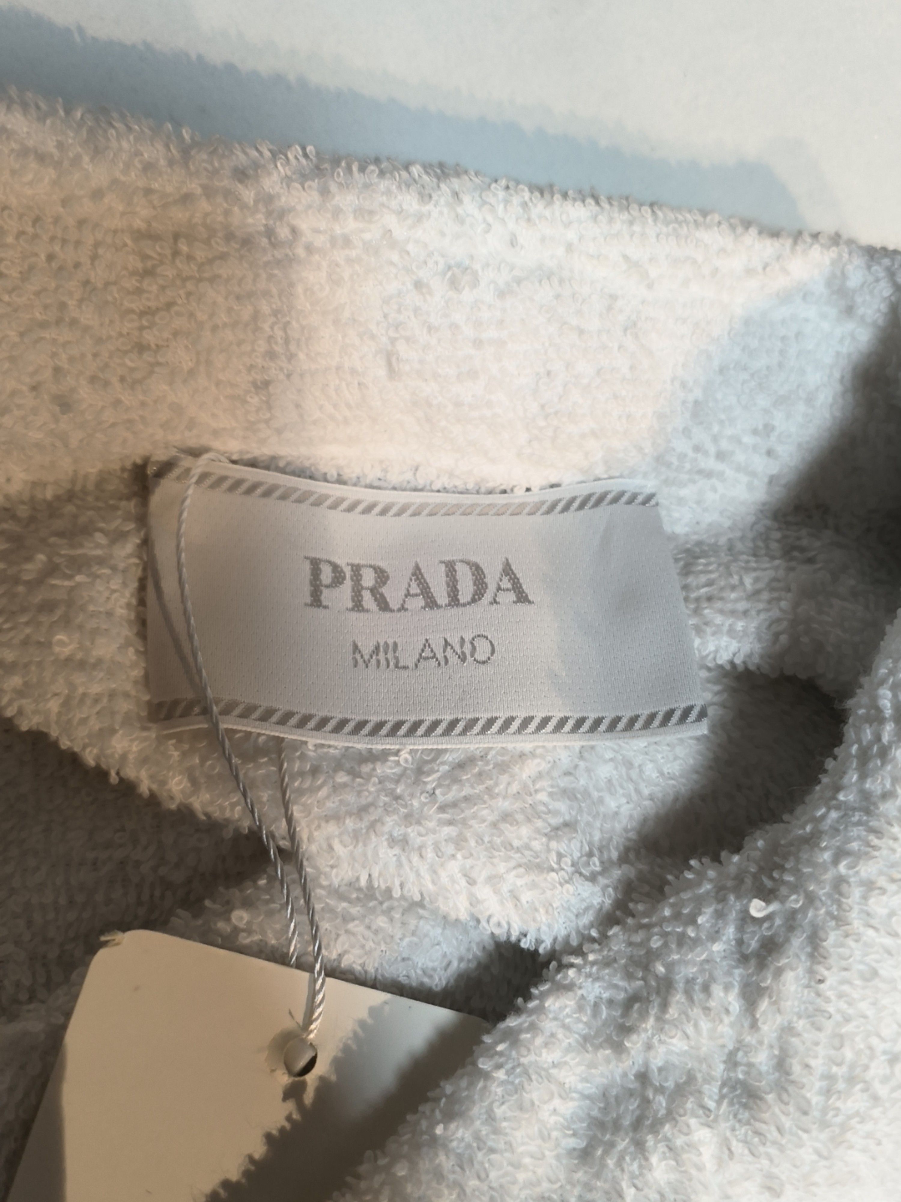 Prada Prada Towel Fabric Logo Button Up Shirt Size S Size US S / EU 44-46 / 1 - 3 Thumbnail