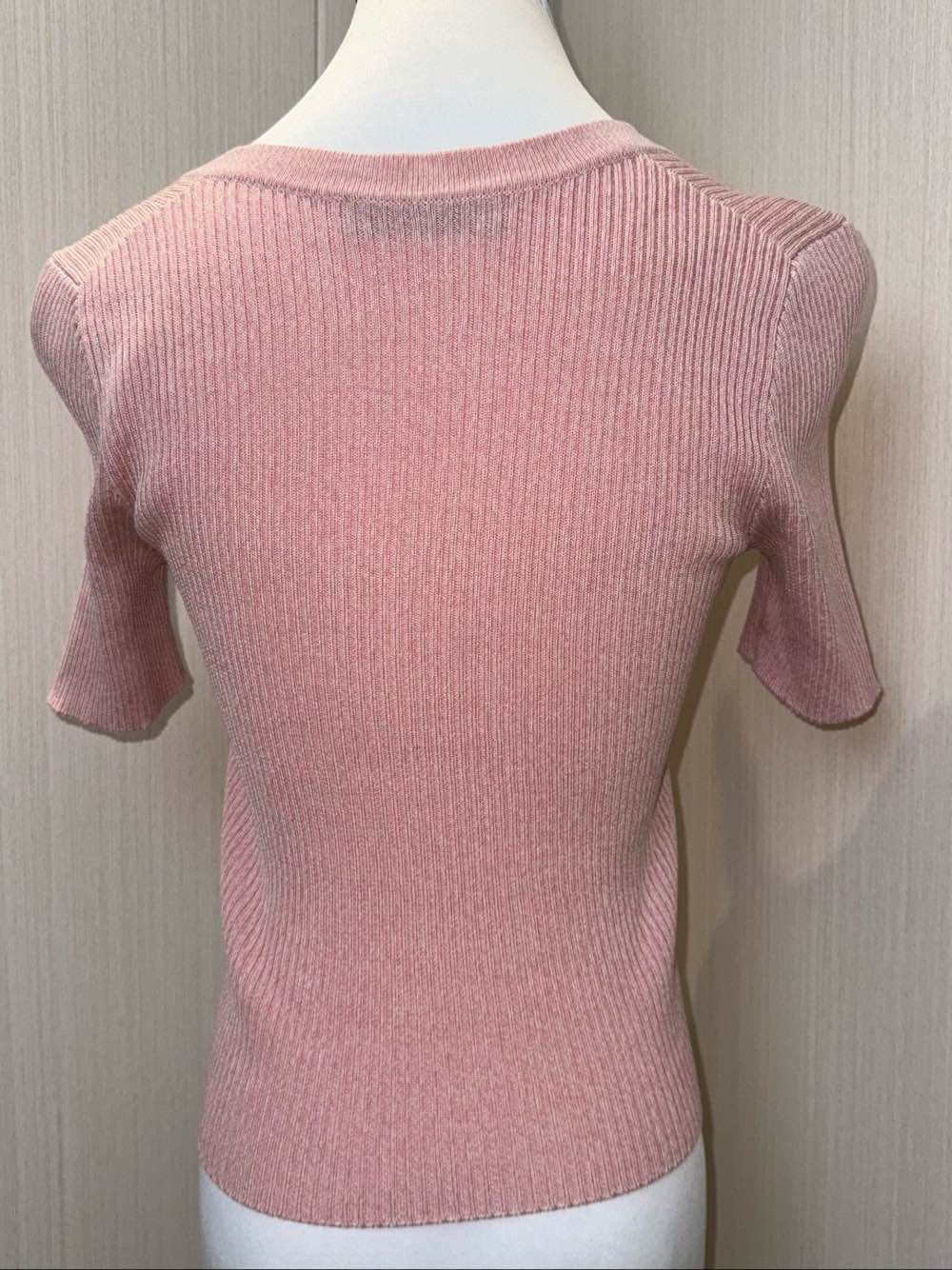 Prada Prada Pink Ribbed Zip Sweater Size 36 Size XS / US 0-2 / IT 36-38 - 2 Thumbnail