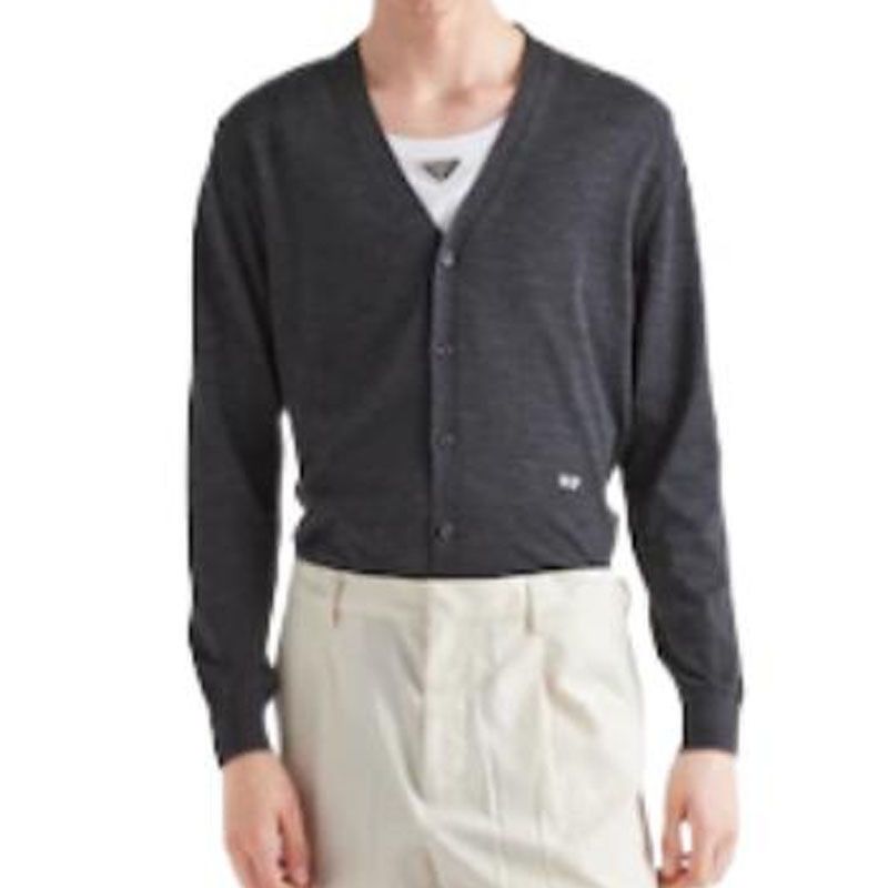 Prada Prada V-Neck Wool Cardigan Size 50 Size US M / EU 48-50 / 2 - 9 Thumbnail
