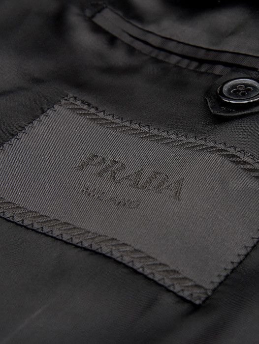 Prada Prada Logo Patch Blazer 38R Size 38R - 3 Thumbnail