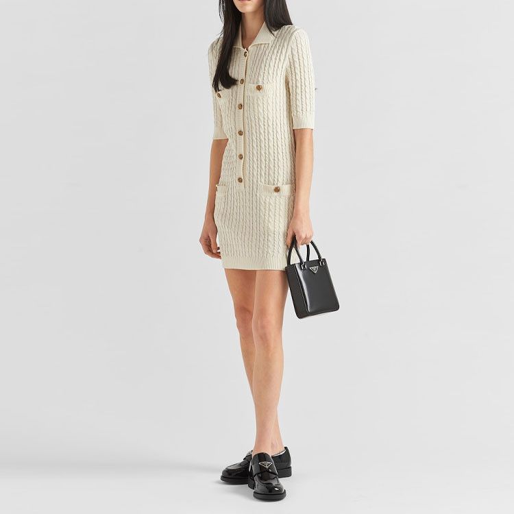 Prada Prada Cable Knit Mini Dress Size 36 Size XS / US 0-2 / IT 36-38 - 10 Thumbnail